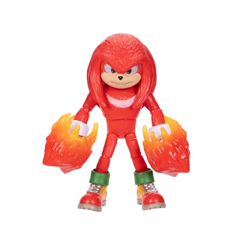 Sonic 3 The Hedgehog Movie Knuckles 5-Inch Articulated Figure | Jakks Pacific