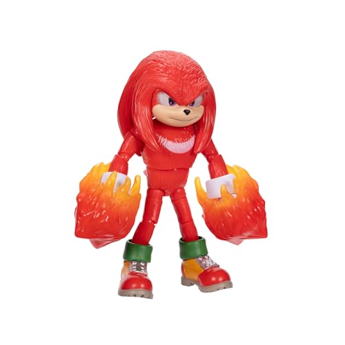 Sonic 3 The Hedgehog Movie Knuckles 5-Inch Articulated Figure | Jakks Pacific