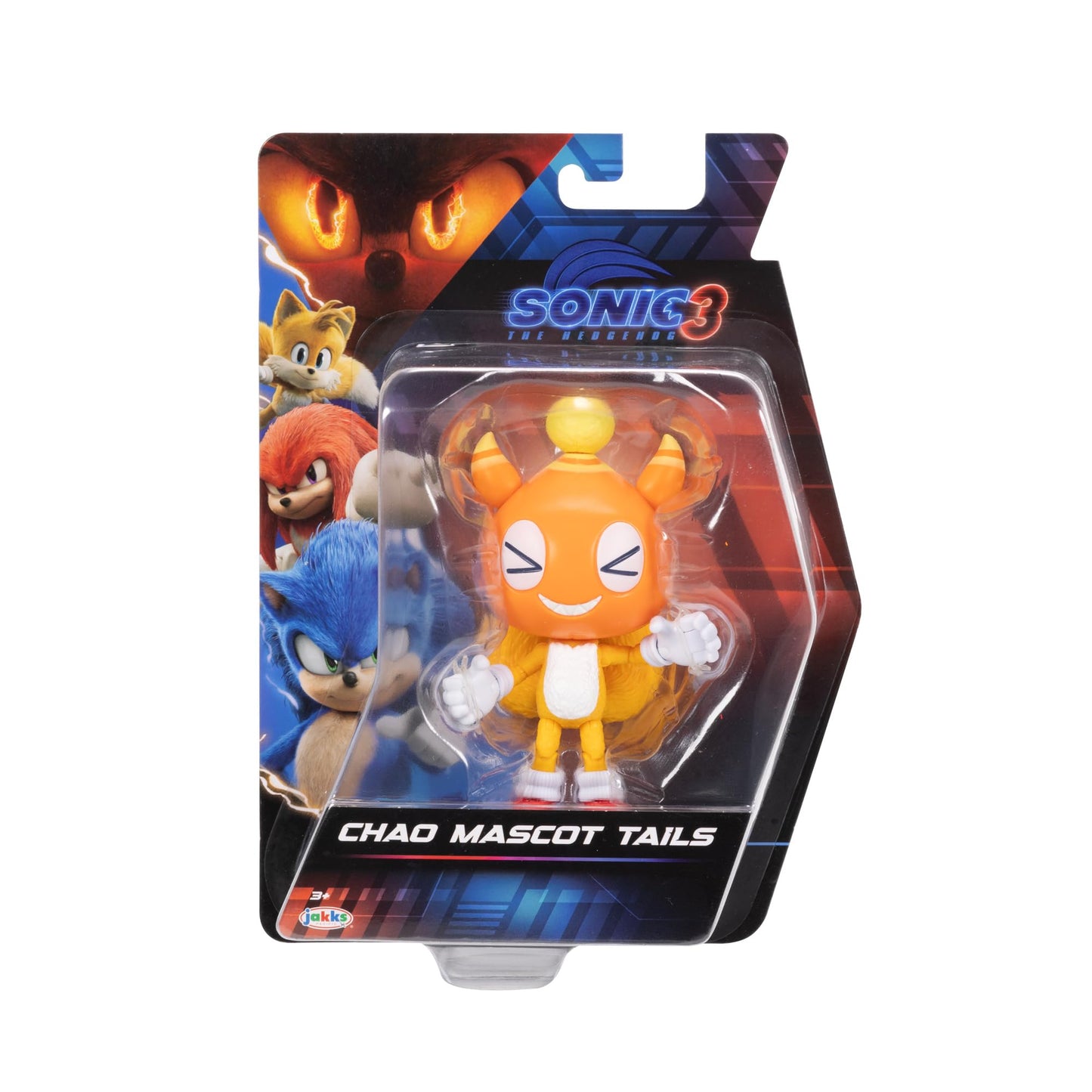 Sonic 3 Movie 5-Inch Action Figures – Chao Mascot Tails, Super Sonic, Shadow, Knuckles (Officially Licensed)