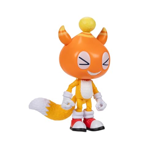 Sonic 3 Movie 5-Inch Action Figures – Chao Mascot Tails, Super Sonic, Shadow, Knuckles (Officially Licensed)