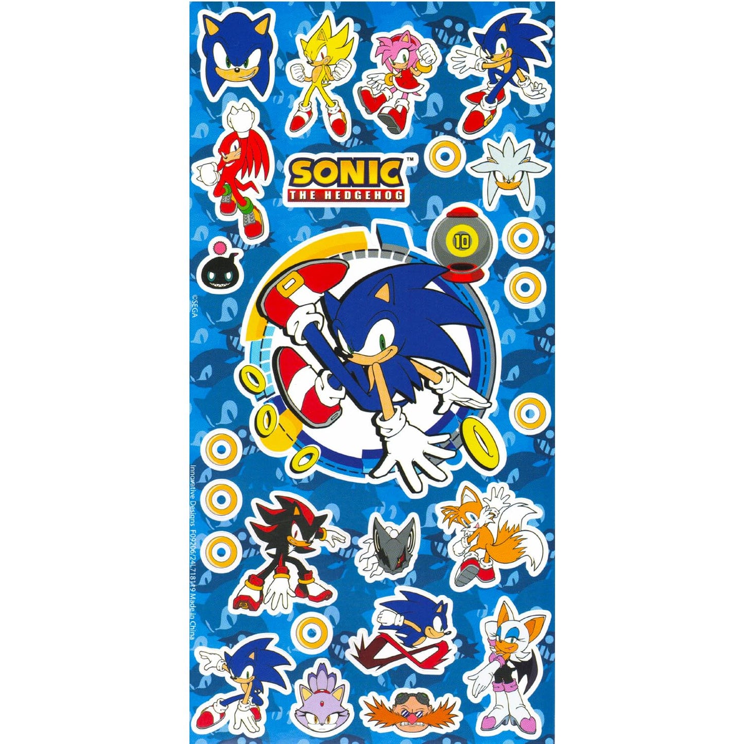 Sonic the Hedgehog Pop Up Board Game Bundle – Dice, Stickers & Rex-Man Door Hanger