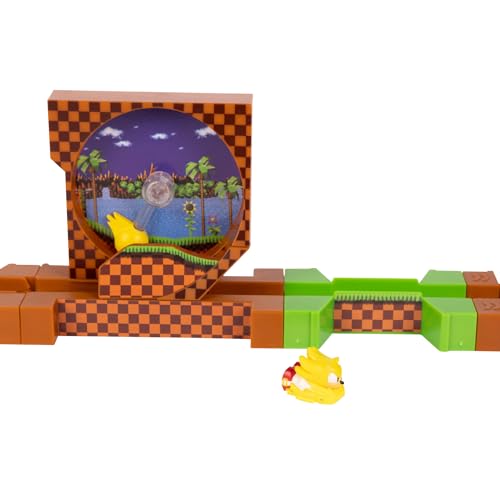 Go Go Racers Deluxe Playset with Diecast Super Sonic Figure | Sonic The Hedgehog