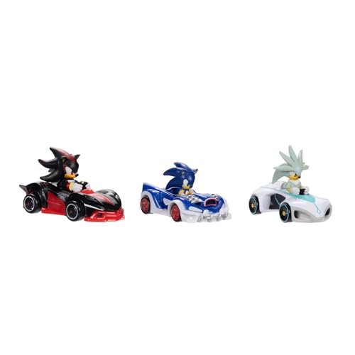 Sonic The Hedgehog Vehicles 3-Pack 1:64 Die-Cast – Sonic Speed Star, Tails Whirlwind Sport & Dr. Eggman Egg Booster