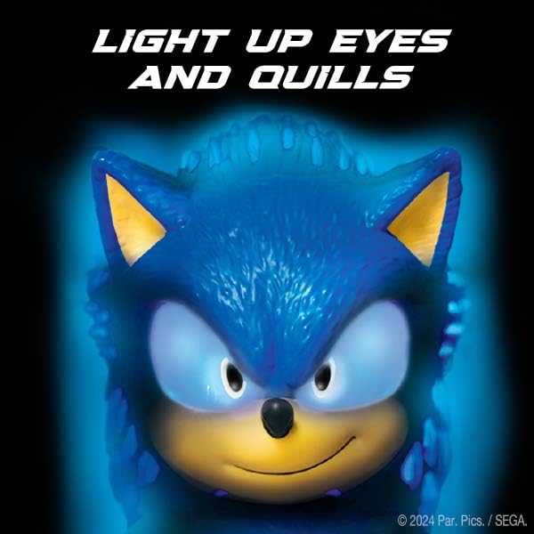 Sonic The Hedgehog 3 Ultimate Talking Sonic 12-Inch Figure | 30+ Phrases, Light-Up Eyes