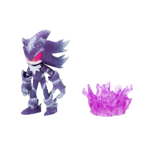 Sonic the Hedgehog 4-Inch Mephiles the Dark Action Figure with Purple Mist Base – Officially Licensed by Sega
