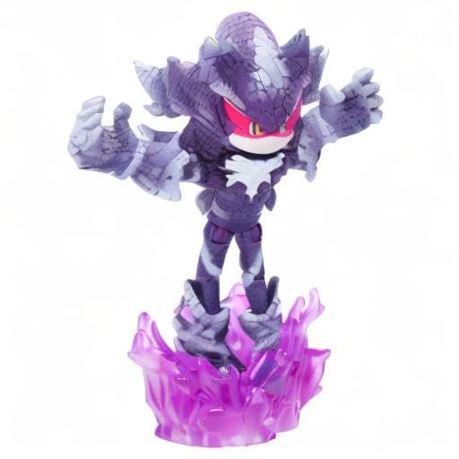 Sonic the Hedgehog 4-Inch Mephiles the Dark Action Figure with Purple Mist Base – Officially Licensed by Sega