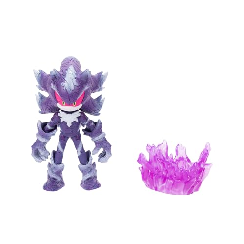 Sonic the Hedgehog 4-Inch Mephiles the Dark Action Figure with Purple Mist Base – Officially Licensed by Sega