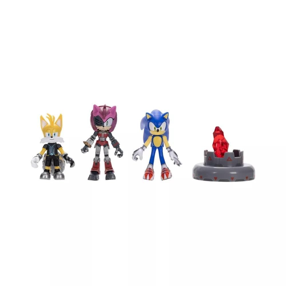 Sonic Prime 2.5-inch Figure Multipack – Sonic, Tails Nine & The Prism Shard with Display Base