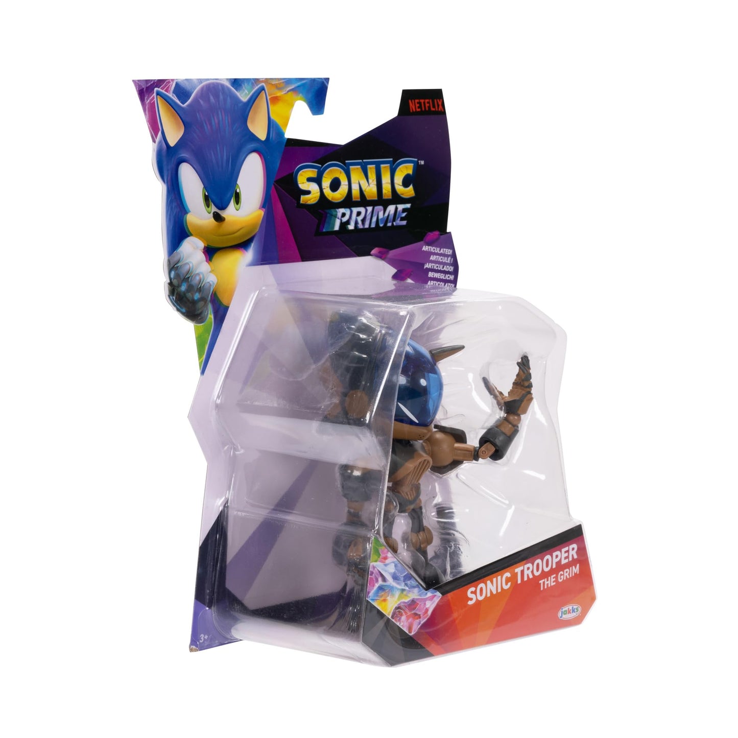 Sonic The Hedgehog Prime 5-Inch Trooper - 13-Point Articulation Action Figure (Officially Licensed)
