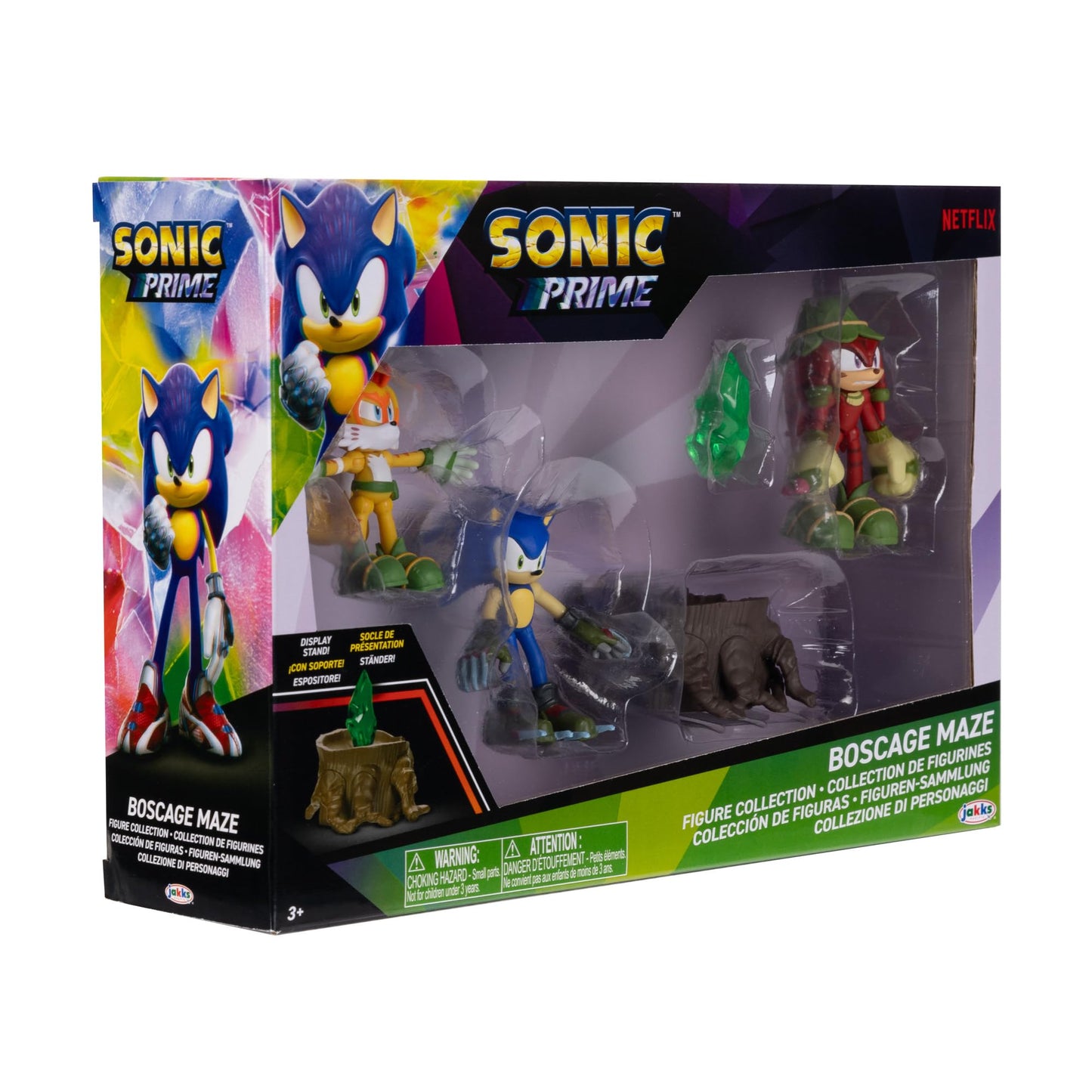 Sonic Prime 2.5-Inch Action Figures Bos Cage Maze 5-Piece Pack — Officially Licensed by Sega & Netflix
