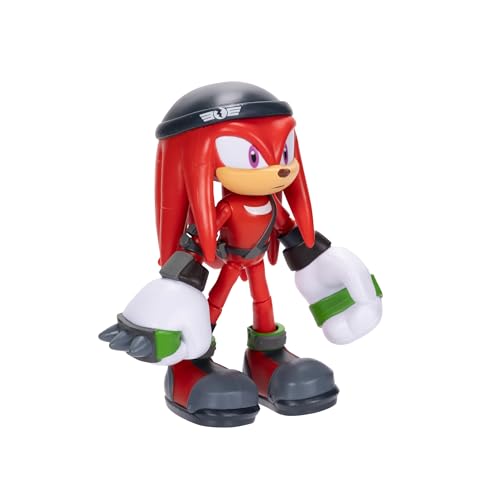 Sonic The Hedgehog Prime 5-Inch Knuckles Figure – 13-Point Articulation, Officially Licensed