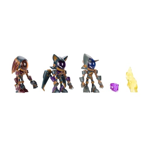 Sonic The Hedgehog Sonic Prime Grim 2.5-Inch Action Figures – 5-Piece Trooper & Prism Shard Set (Officially Licensed)