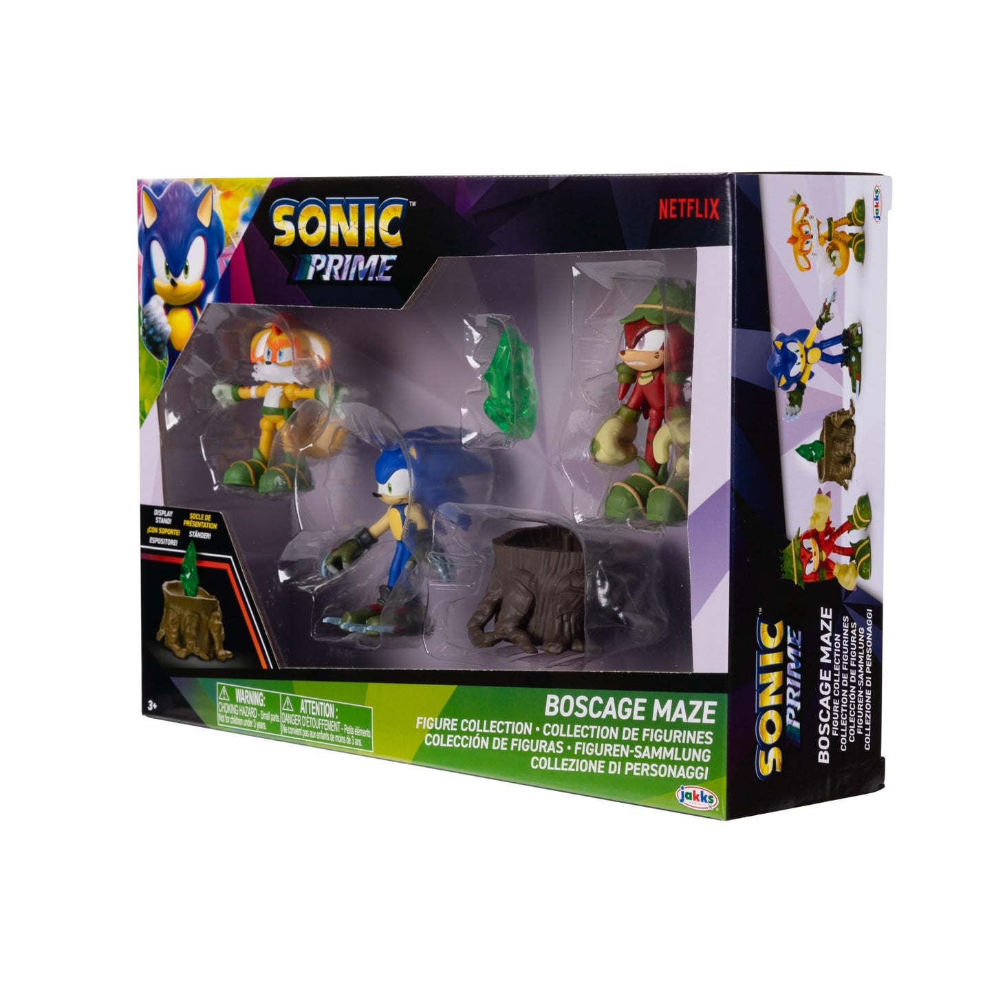 Sonic Prime 2.5-Inch Action Figures Bos Cage Maze 5-Piece Pack — Officially Licensed by Sega & Netflix