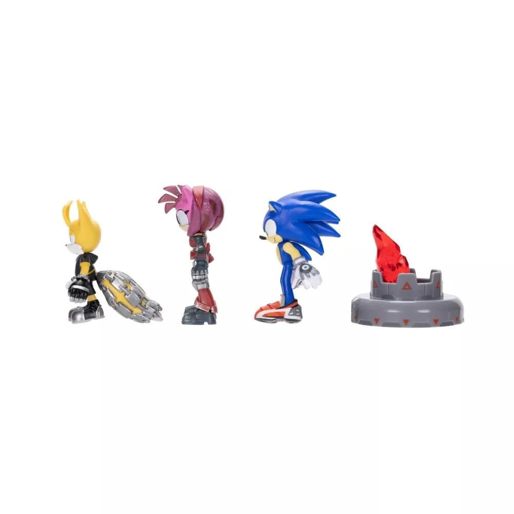 Sonic Prime 2.5-inch Figure Multipack – Sonic, Tails Nine & The Prism Shard with Display Base