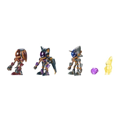 Sonic The Hedgehog Sonic Prime Grim 2.5-Inch Action Figures – 5-Piece Trooper & Prism Shard Set (Officially Licensed)