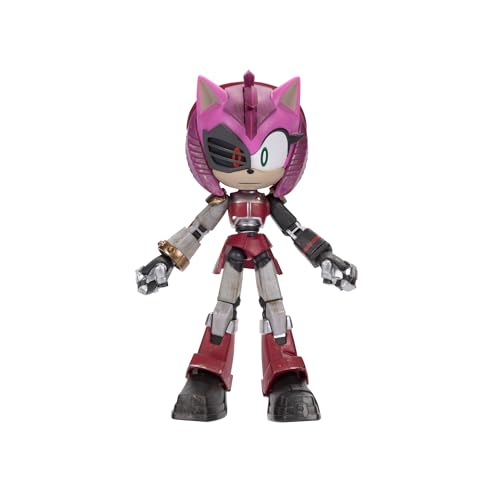 Sonic Prime 5-Inch Rusty Rose Yoke City Figure - 12-Point Articulation
