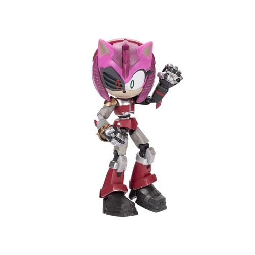 Sonic Prime 5-Inch Rusty Rose Yoke City Figure - 12-Point Articulation