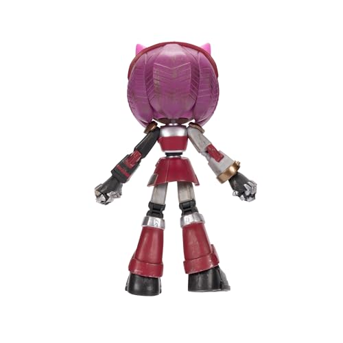 Sonic Prime 5-Inch Rusty Rose Yoke City Figure - 12-Point Articulation