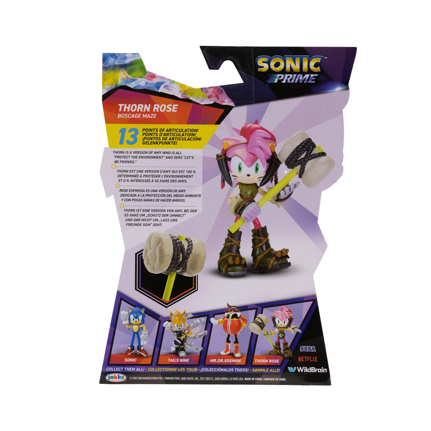 Sonic Prime 5-inch Thorn Rose Action Figure | Collectible Toy by Sonic Prime