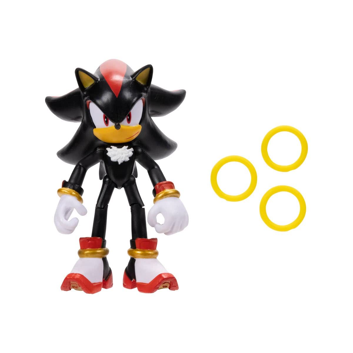 Sonic the Hedgehog Shadow 4-Inch Figure with Rings – Authentic Collectible Toy
