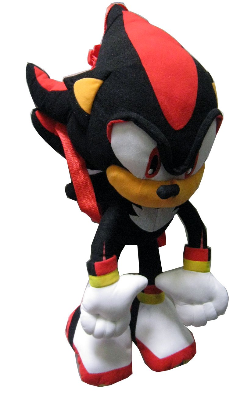 Sonic the Hedgehog Shadow Backpack Plush Doll – 24-Inch, Licensed