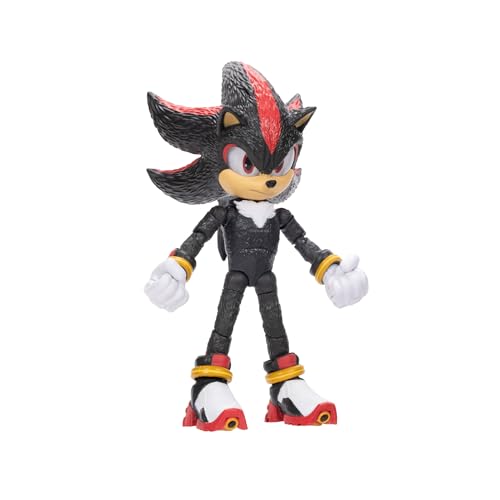Sonic The Hedgehog – Shadow 5-Inch Action Figure – 20+ Points of Articulation – Official Collector Toy