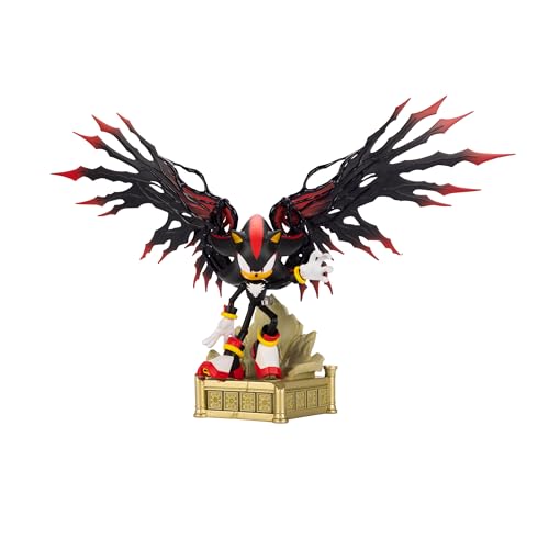 Sonic The Hedgehog Shadow 6-Inch Customizable Collector Figure | Poseable Display Base