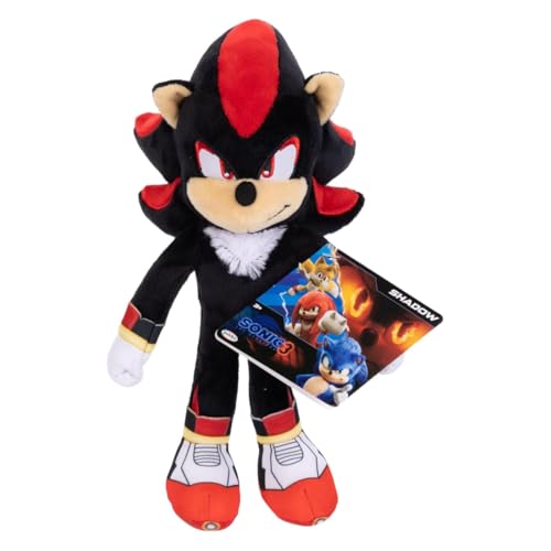 Sonic The Hedgehog 3 Movie Shadow Plush – 9-Inch Officially Licensed Toy