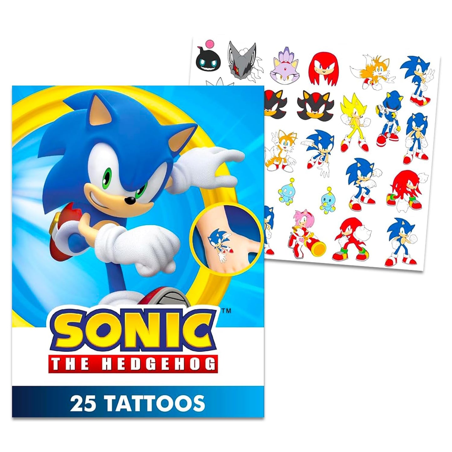 Sonic the Hedgehog Floor Puzzle Set – 72-Piece Puzzle + Stickers & Tattoos