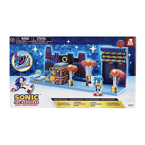 Sonic The Hedgehog 2.5-inch Studiopolis Zone Playset – Action Figures