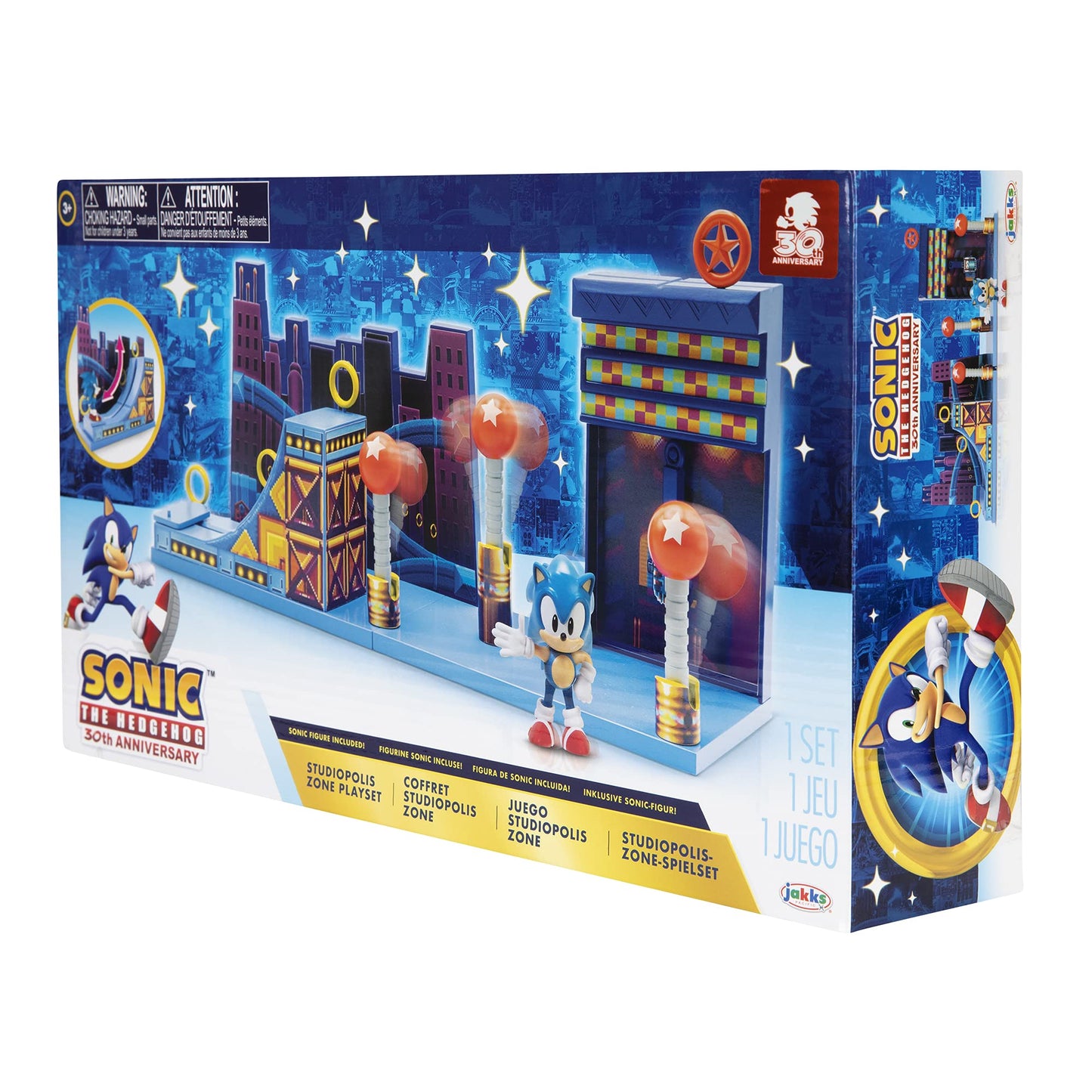 Sonic The Hedgehog 2.5-inch Studiopolis Zone Playset – Action Figures