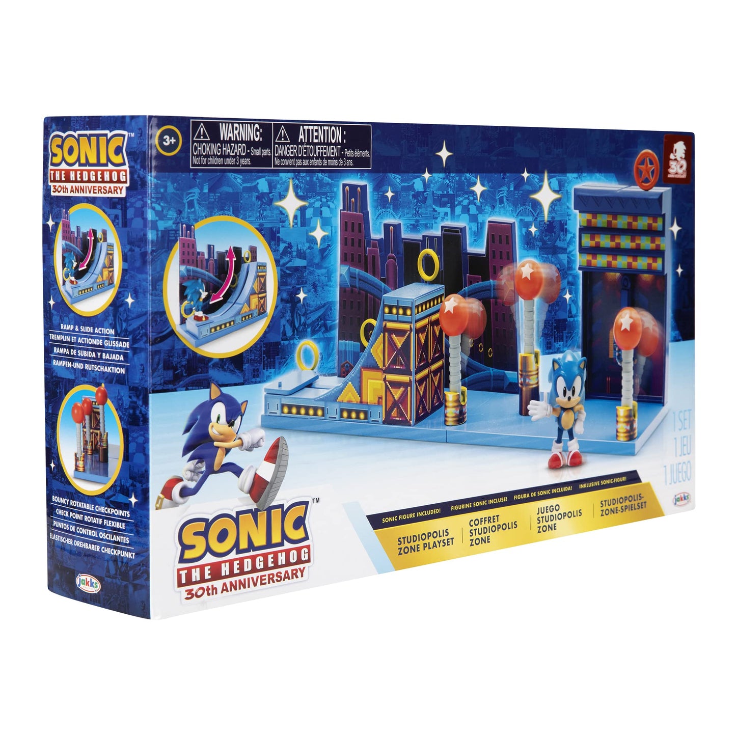 Sonic The Hedgehog 2.5-inch Studiopolis Zone Playset – Action Figures