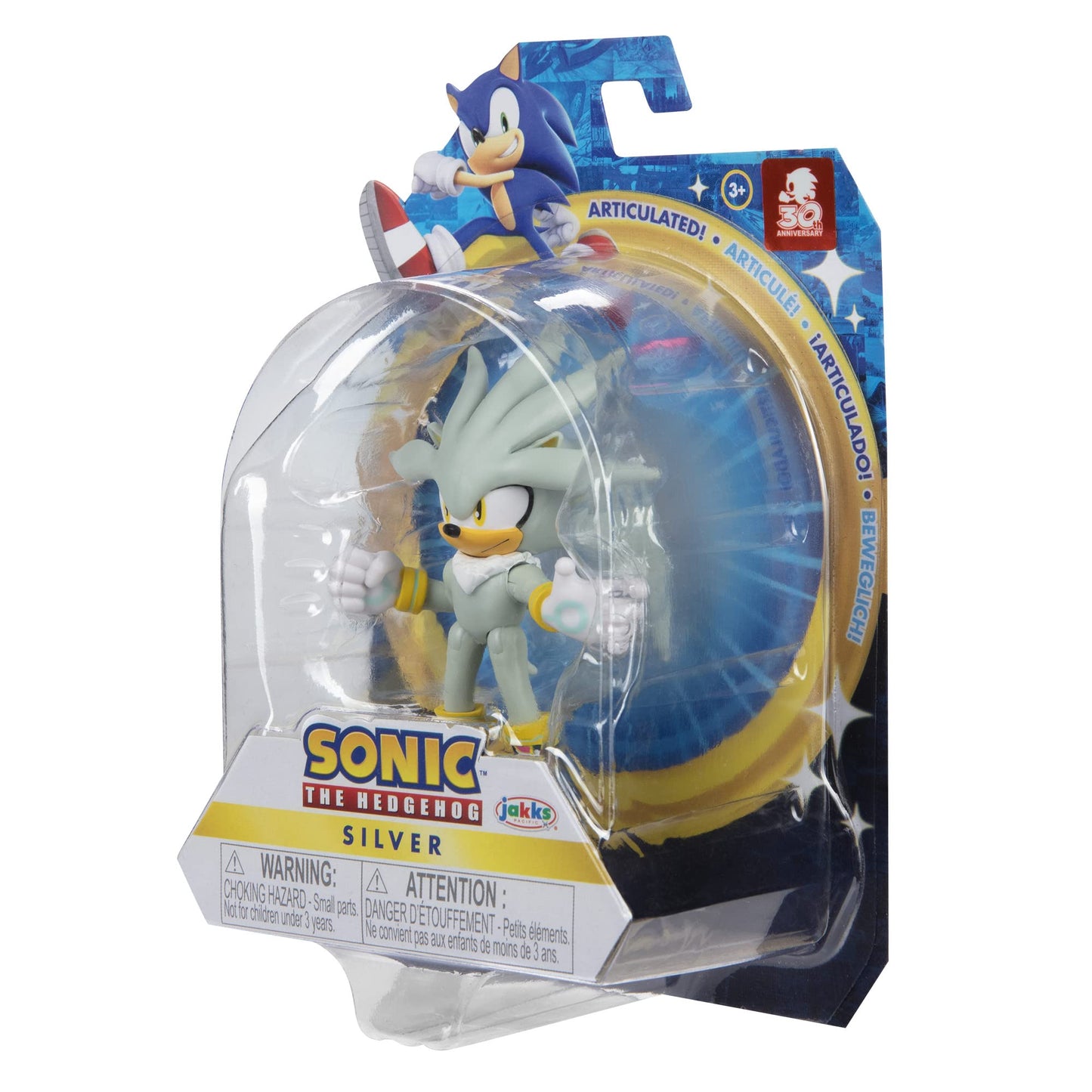 Sonic The Hedgehog 2.5-Inch Silver Action Figure – Modern Collectible Toy
