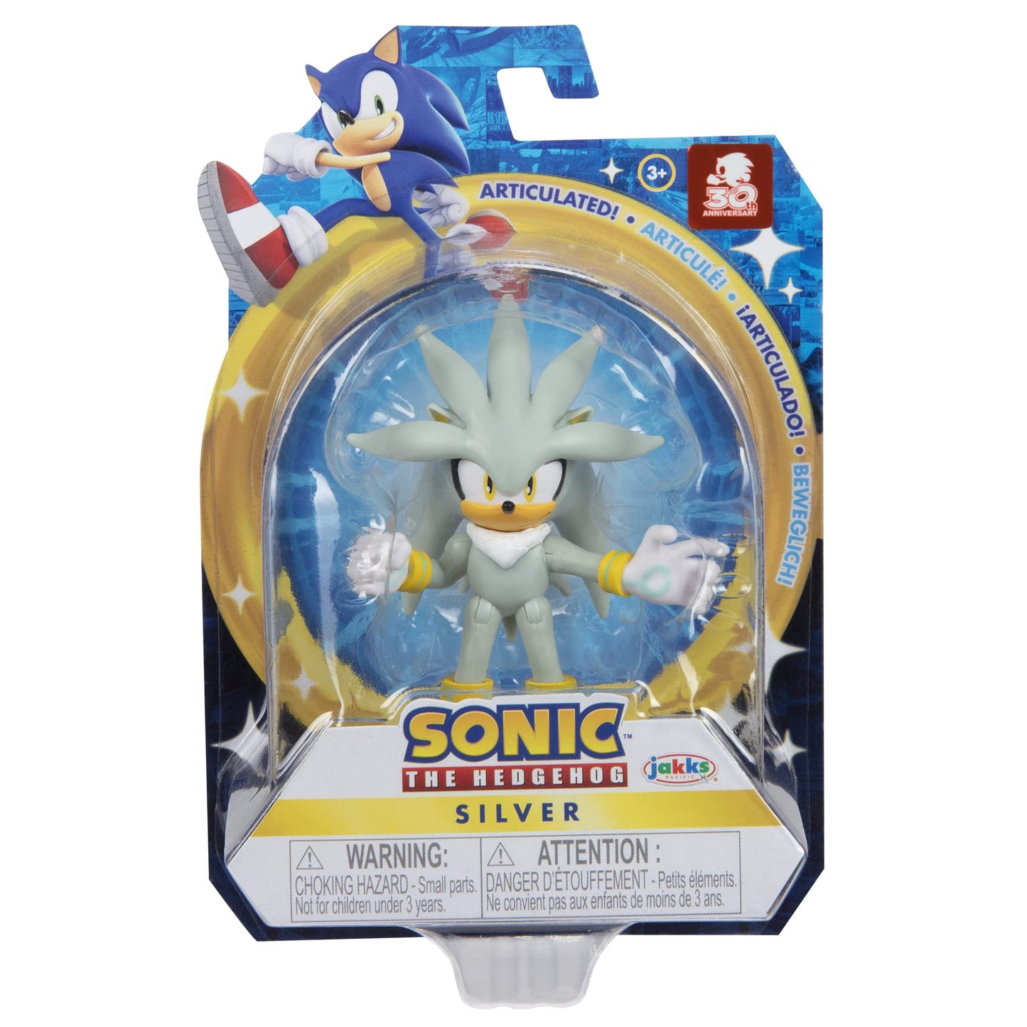 Sonic The Hedgehog 2.5-Inch Silver Action Figure – Modern Collectible Toy