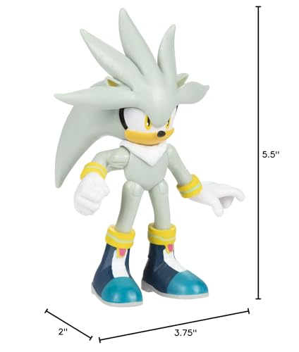 Sonic The Hedgehog 2.5-Inch Silver Action Figure – Modern Collectible Toy