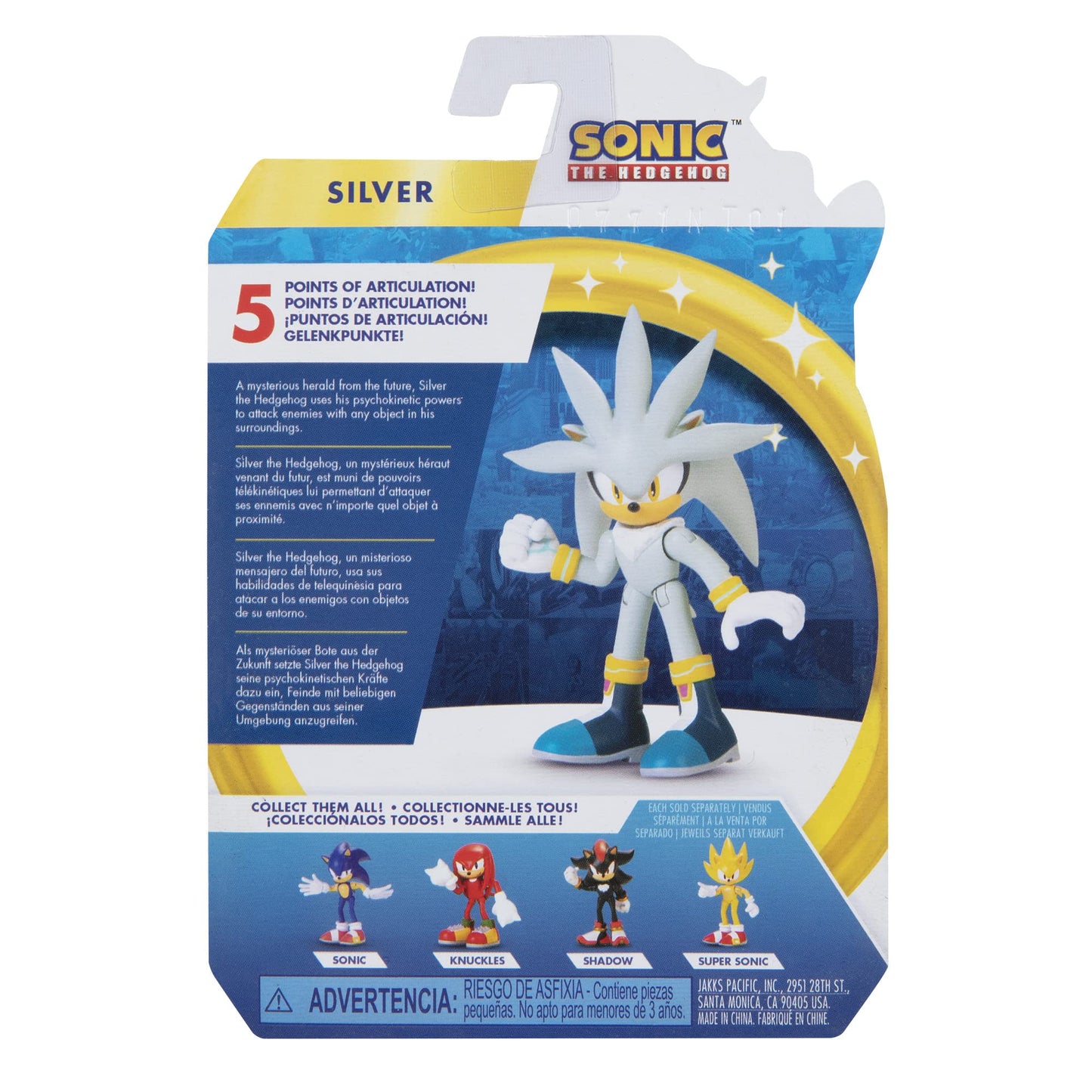 Sonic The Hedgehog 2.5-Inch Silver Action Figure – Modern Collectible Toy
