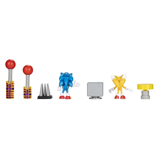 Sonic The Hedgehog 2.5-Inch Action Figure Diorama Set | Collectible Toy Display
