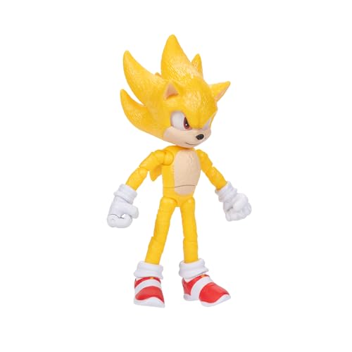 Sonic The Hedgehog 3 Wave 2 – 5-Inch Super Sonic Figure, Officially Licensed
