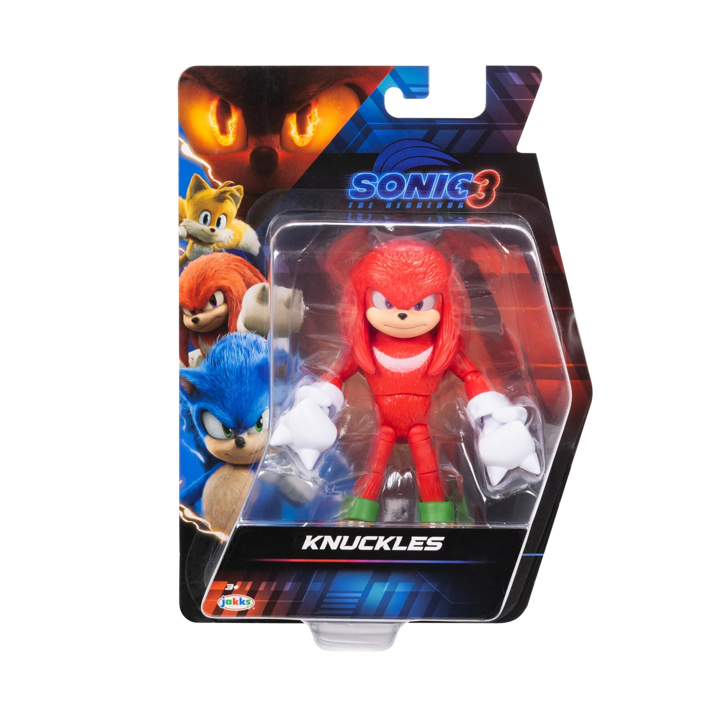 Sonic The Hedgehog 3 Movie Knuckles 5-Inch Figure | Highly Articulated Official Toy