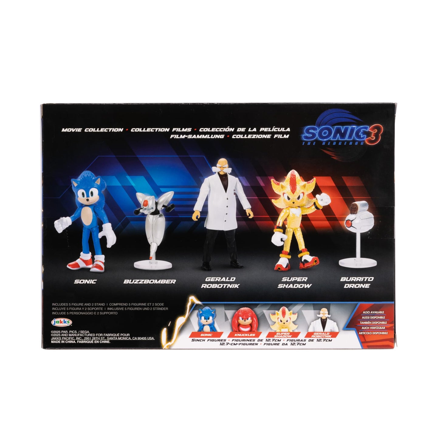 Sonic The Hedgehog 3 Movie 2.5-Inch Action Figures – Wave 3 Collector Pack (Officially Licensed)