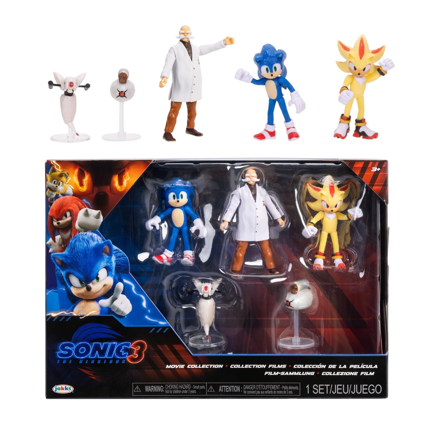 Sonic The Hedgehog 3 Movie 2.5-Inch Action Figures – Wave 3 Collector Pack (Officially Licensed)