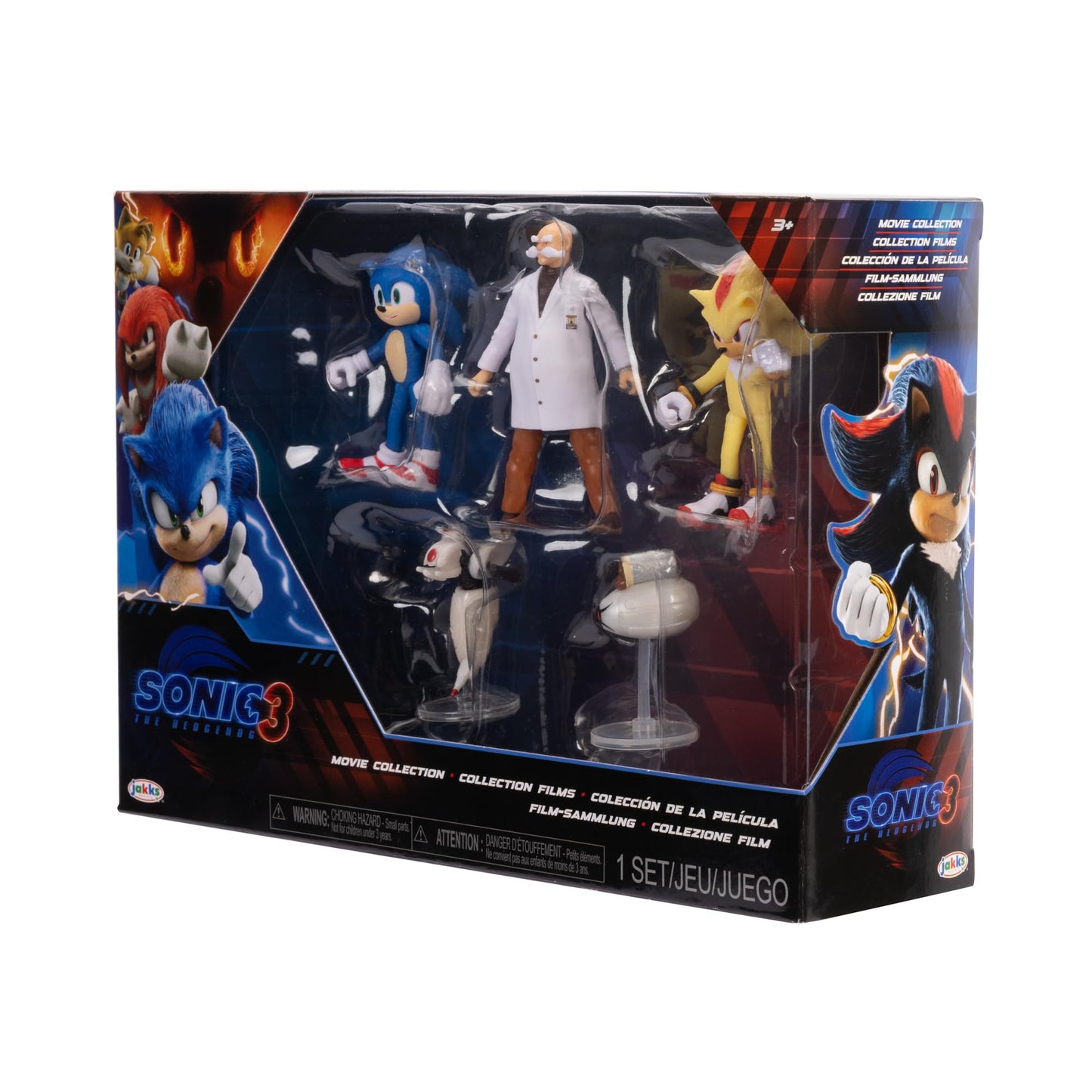 Sonic The Hedgehog 3 Movie 2.5-Inch Action Figures – Wave 3 Collector Pack (Officially Licensed)