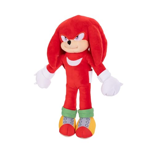 Sonic The Hedgehog 3 Movie Plush Set - 9-Inch Sonic & Knuckles 2-Pack (Officially Licensed)