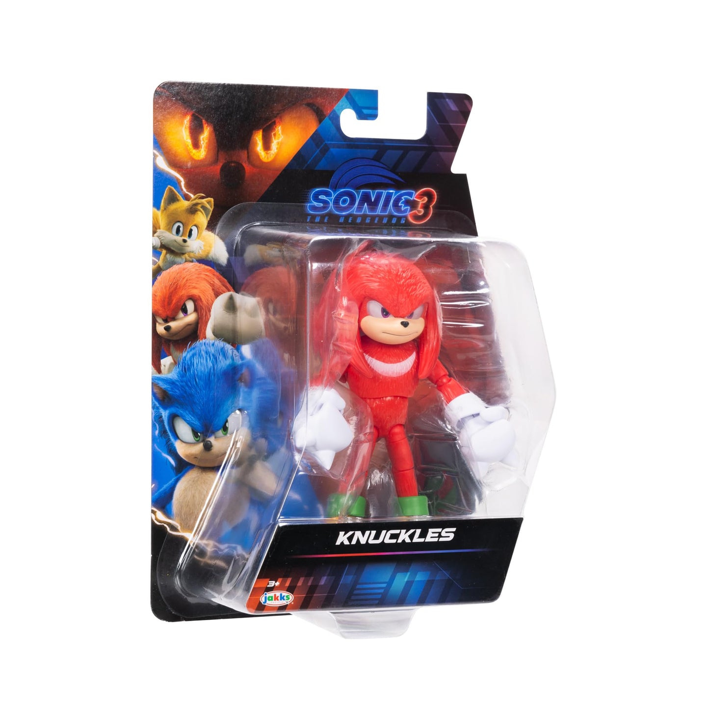 Sonic The Hedgehog 3 Movie Knuckles 5-Inch Figure | Highly Articulated Official Toy