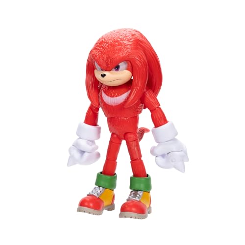 Sonic The Hedgehog 3 Movie Knuckles 5-Inch Figure | Highly Articulated Official Toy