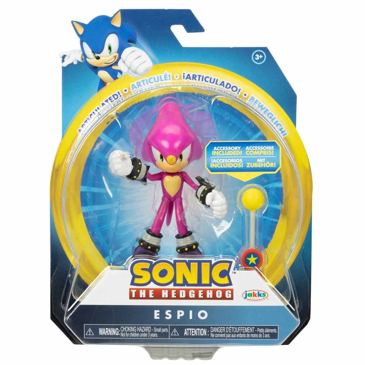 Sonic the Hedgehog 4-inch Espio the Chameleon with Checkpoint – Collectible Figure