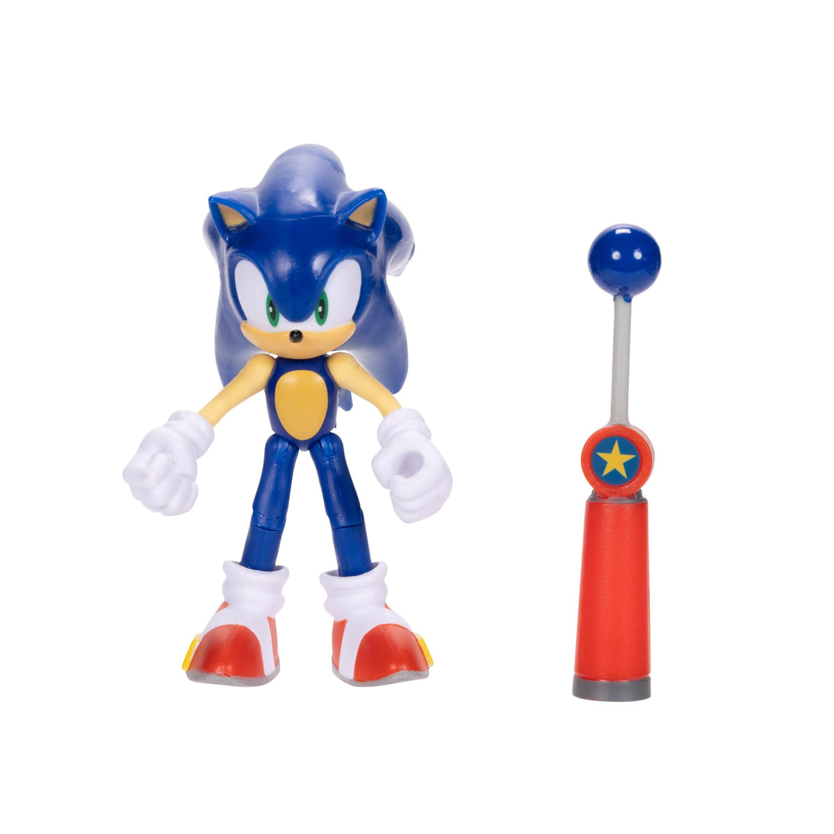 Sonic the Hedgehog 4-Inch Action Figure with Blue Checkpoint Accessory – Official Sega Licensed (Ages 3+)