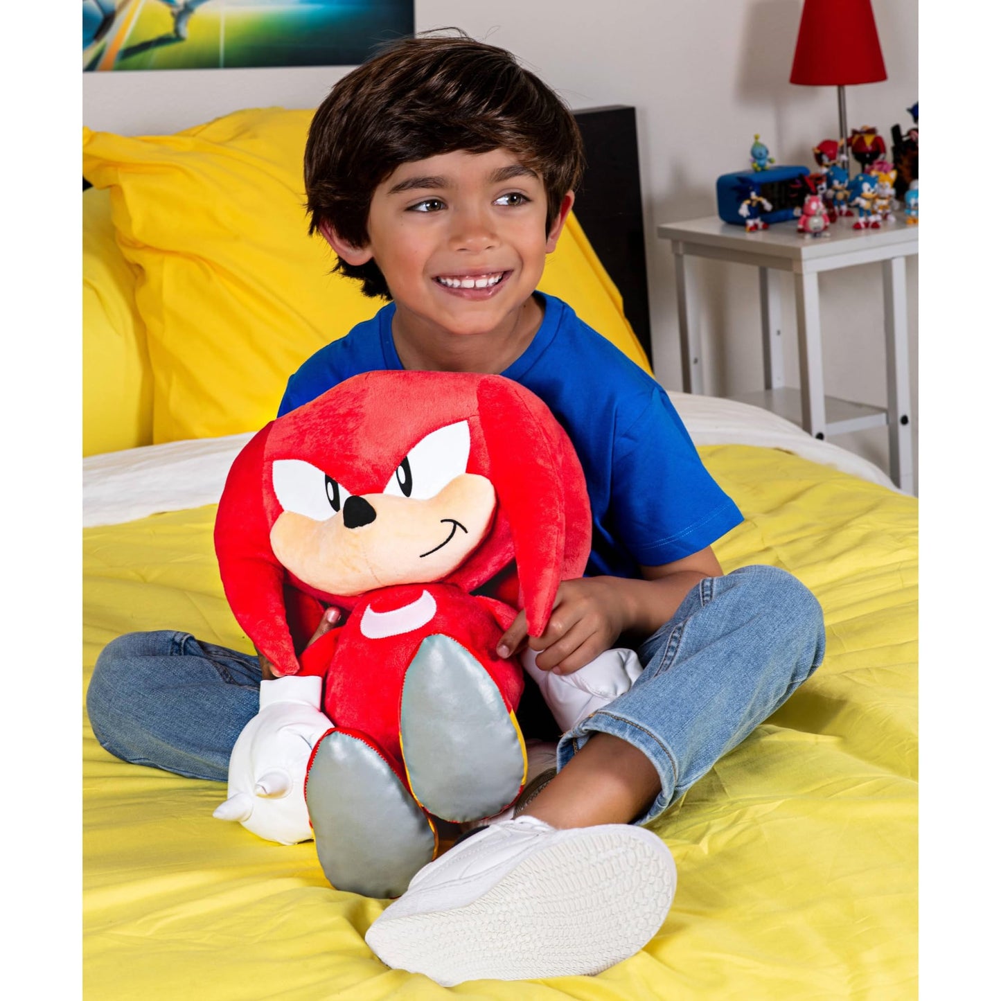 Sonic The Hedgehog Jumbo Plush Knuckles – 18-Inch Tall Soft Plush Toy