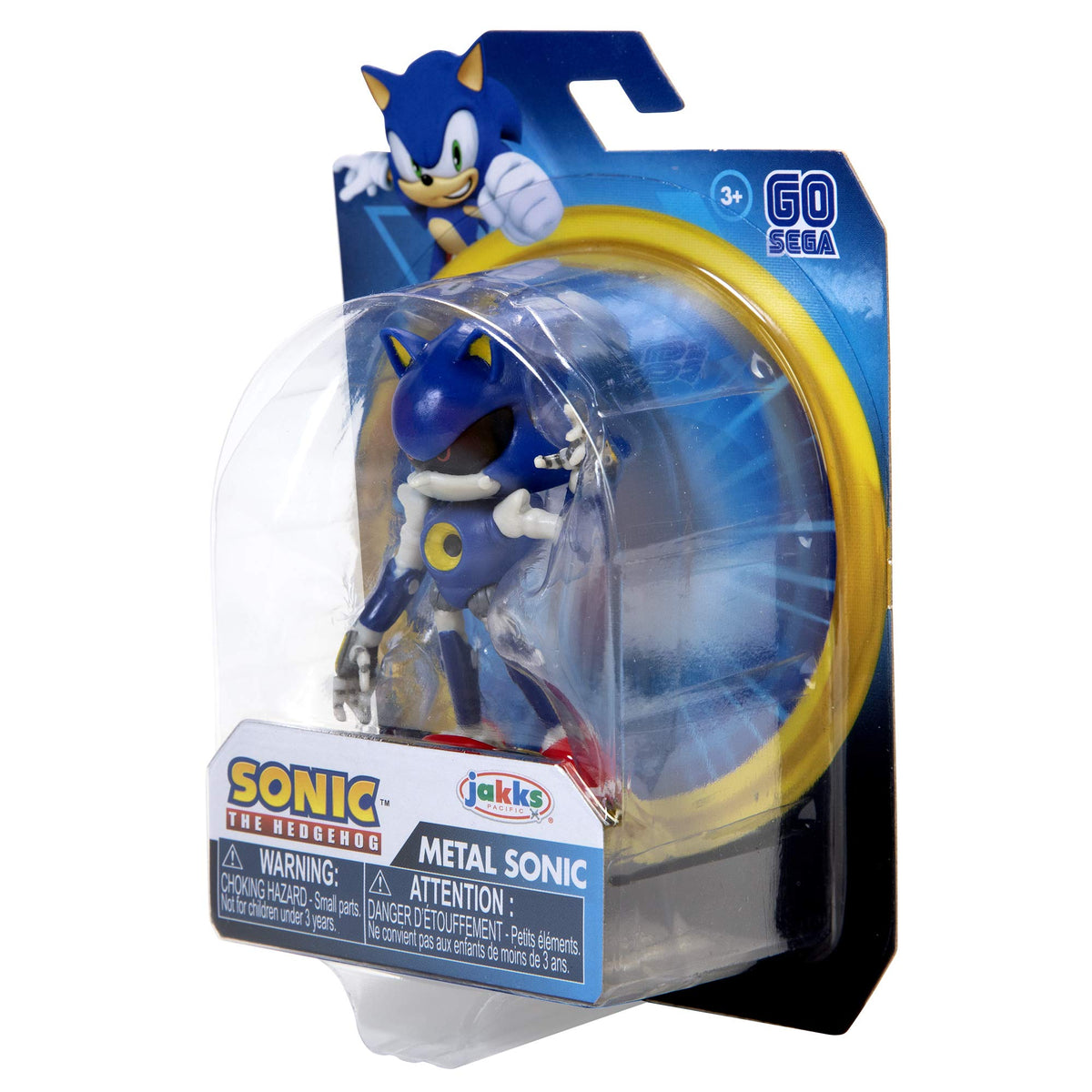 Sonic The Hedgehog Metal Sonic 2.5-Inch Action Figure – Collectible Toy, Blue, 3+