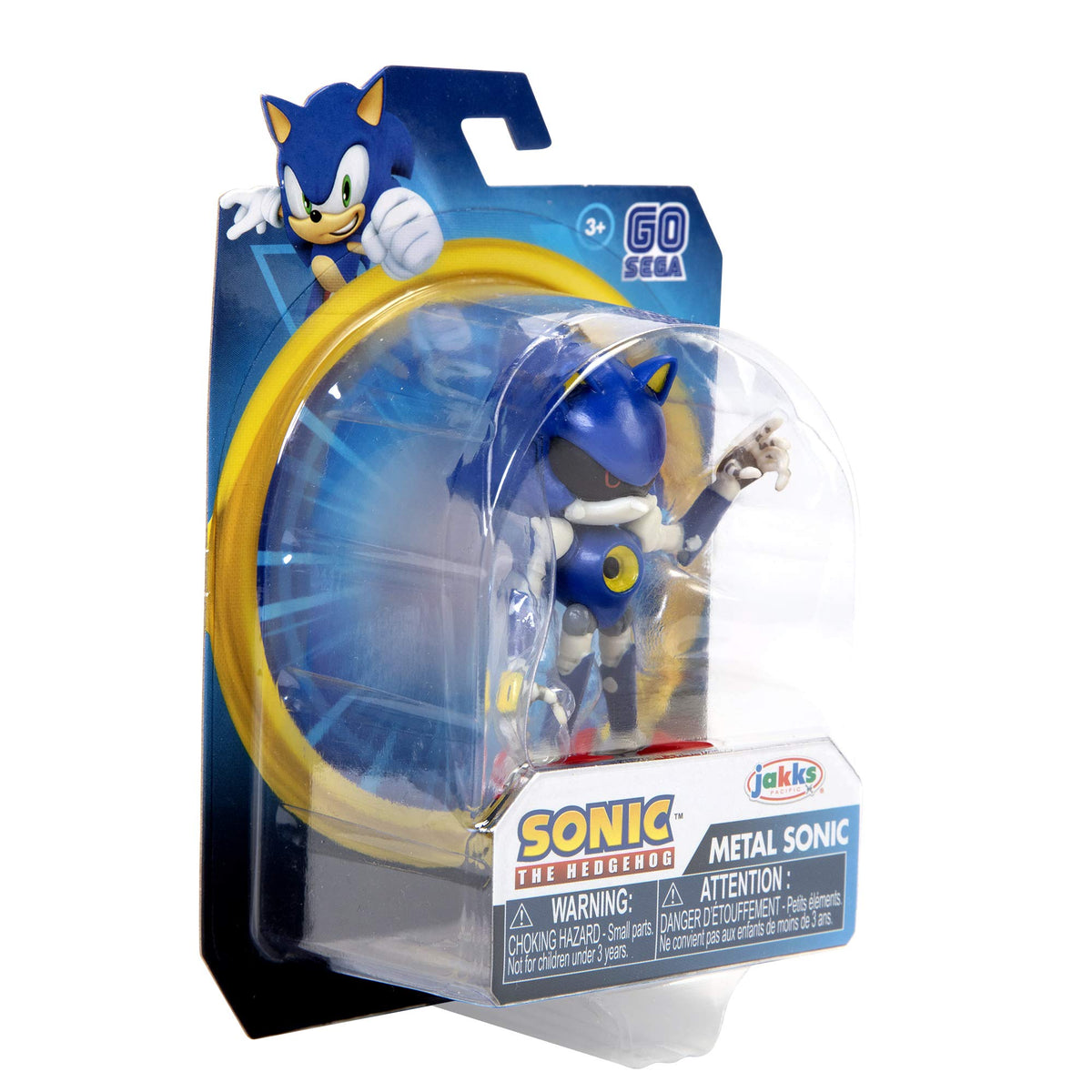 Sonic The Hedgehog Metal Sonic 2.5-Inch Action Figure – Collectible Toy, Blue, 3+